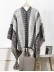 Ethnic style retro cloak with scarf