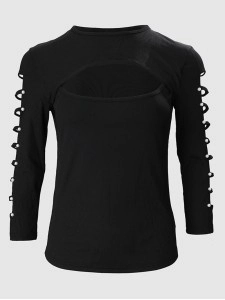 Fashion women's hollowed out corn top