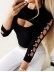 Fashion women's hollowed out corn top