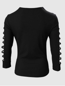 Fashion women's hollowed out corn top