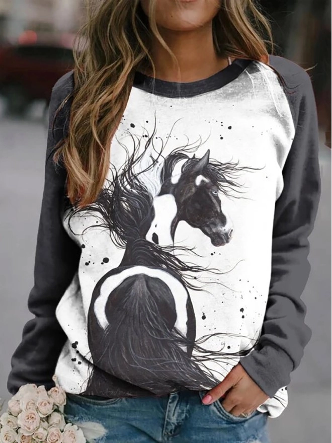 Fashionable slim fit V-neck sweatshirt