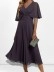Fashionable V-neck waist casual dress