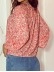 FLORAL KNOT ROUND NECK SHEATH CASUAL SHIRTS