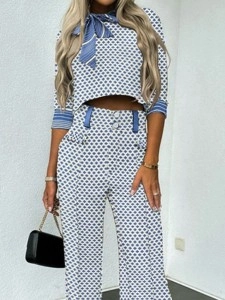 Geometric design elegant 2-piece set