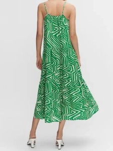 Green halter dress