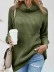 Green turtleneck sweater