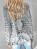 Grey print design suit jacket