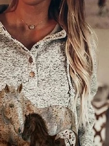 Highland Cow Plaid Print Hooded Sweatshirt