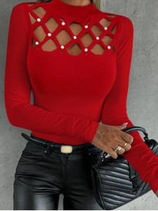 Hollow Diamond Fit Long Sleeve Top