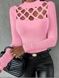 Hollow Diamond Fit Long Sleeve Top