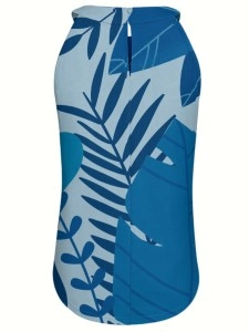 Hot diamond element print elegant halter vest