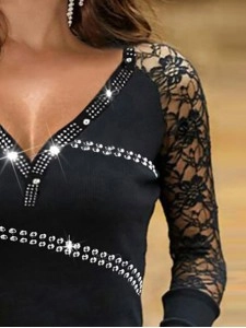 Hot Diamond Lace Lace Women's Top