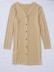 Khaki knit cardigan coat