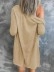 Khaki knit cardigan coat