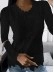 Lace crew neck long sleeve top