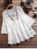 Lace elegant V-neck loose top