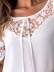 Lace Panel Off Shoulder Top