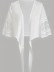 Lace patchwork lace-up cardigan