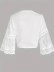 Lace patchwork lace-up cardigan