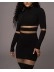 LACE SPLICE OFF SHOULDER DRESS