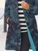 Ladies' printed lapel tweed coat