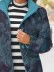 Ladies' printed lapel tweed coat