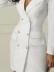 Ladies elegant loose light blue shirt dress