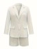 Ladies elegant Professional elegant suit jacket shorts 2 piece set
