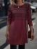 Leisure round neck ethnic dress