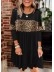 Leopard Color-Blocked Ruffled Splicing Mini Dress