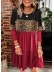 Leopard Color-Blocked Ruffled Splicing Mini Dress