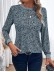 LEOPARD ROUND NECK SHIFT CASUAL BLOUSE TOP
