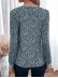 LEOPARD ROUND NECK SHIFT CASUAL BLOUSE TOP