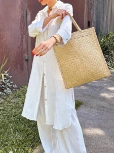Long elegant top and pants suit