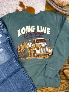 Long Live Cowboys Crewneck Sweatshirt
