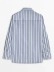 Long sleeve striped shirt with lapel for women