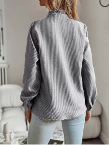 Long-sleeved elegant commuter top