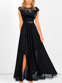New lace high waist dress