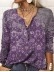 Owl long sleeve printed ethnic fashion T-shirt