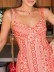 Paisley print halter dress