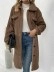 Plush lapel top jacket