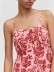 Red halter waist dress for women