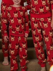 Red Reindeer Womens Oversized Blanket Hoodie