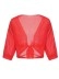 Red simple chiffon cardigan smock