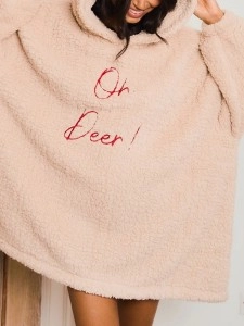 Reindeer Extra Large Comfortable Hoodie