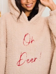 Reindeer Extra Large Comfortable Hoodie