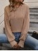 Ribbed Solid Crew Neck T-Shirt,