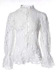 Ripped Sexy Flared Sleeve Breathable Women's Tops