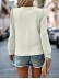 Round neck bubble long sleeve top air Fried Dough Twists sweater
