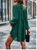 round neck long sleeve loose dress